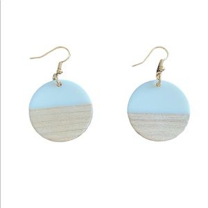 Lightweight Circle 2 Tone Earrings
